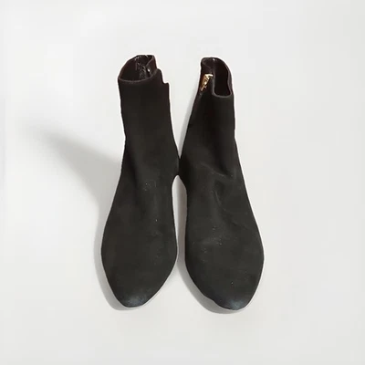 Женские сапоги Kate Spade Sydney черные замшевые ботильоны на каблуках размер 8 - Изображение 1 из 4