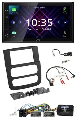 JVC DAB 2DIN Lenkrad Bluetooth USB Autoradio für Dodge RAM 2002-2006 - Bild 1 von 4