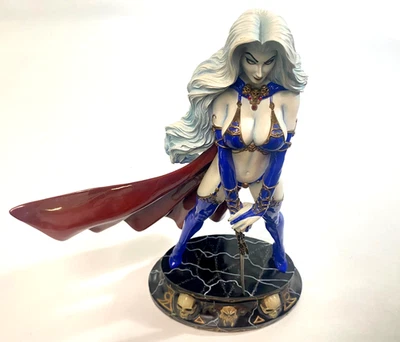 Lady Death Ruby Limited Edition Statue Signed by Clayburn CS Moore AUTO /750 - Image 1 of 4