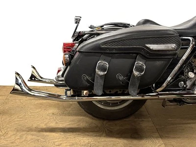 Conjunto FLT Upsweep Straight Fishtail cromado serve para Harley Davidson - Imagem 1 de 2