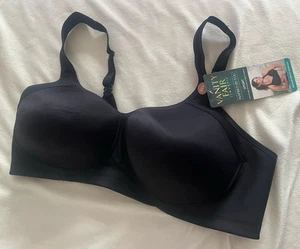 Sujetador deportivo inalámbrico Vanity Fair lencería para mujer talla 42D negro - Imagen 1 de 13