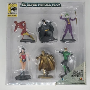 Figura de acción DC Comics Super Heroes San Diego Comic Con exclusivo equipo paquete de 6  - Imagen 1 de 2