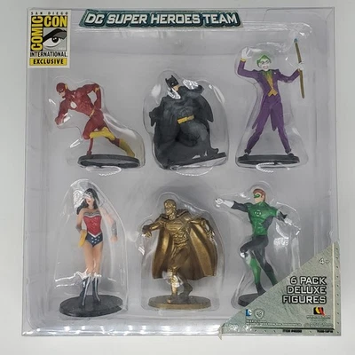 Figura de acción DC Comics Super Heroes San Diego Comic Con exclusivo equipo paquete de 6  Foto 1 de 2