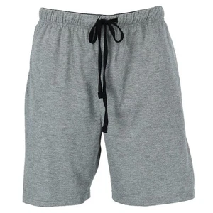 Hanes Men's Jersey Knit Cotton Button Fly Pajama Sleep Shorts - Picture 1 of 12