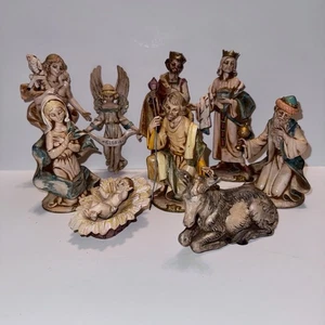 Fontanini Depose Italy Konvolut 9 Weihnachtskrippenfiguren Vintage Polymer - Bild 1 von 8