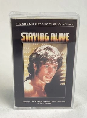 STAYING ALIVE Cassette Tape Movie Original Motion Picture Soundtrack BEE GEES - Image 1 of 4