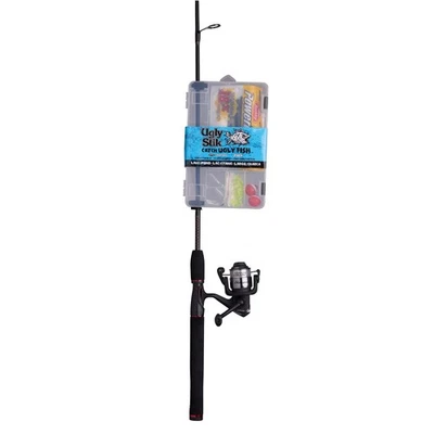 Shakespeare Catch Ugly Fish Lake and Pond 6’ Spinning Combo 23-Piece Kit, 2-P... - Image 1 of 4