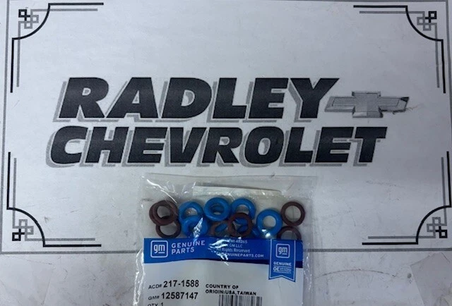 NUEVO KIT DE SELLO DE INYECTOR DE COMBUSTIBLE DE INYECCIÓN DE COMBUSTIBLE GM OEM - GENERAL MOTORS GMC 12587147 Foto 1 de 1