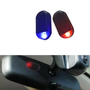 Solar Fake Anti-Thief Car Alarm LED Flashing Warning Signal Lights Safety - Picture 1 of 12