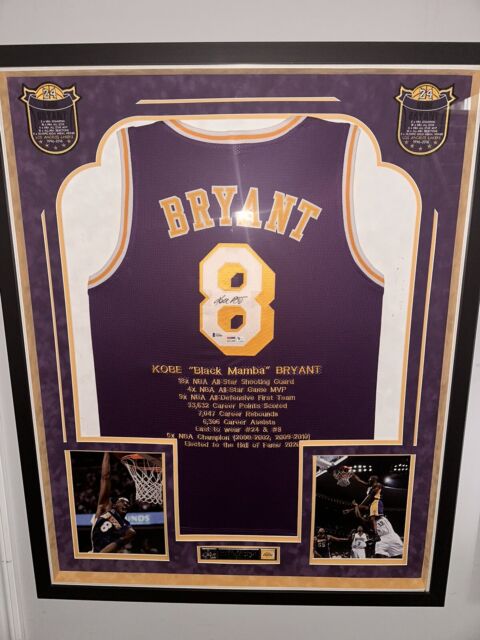 Kobe Bryant Vintage Full Name Signature Signed Custom Jersey