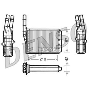 DENSO Wärmetauscher Innenraumheizung Aluminium für Renault Espace IV DRR23013
