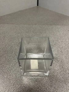 Square Glass Dish / Vase - G444 Mulit-purpose - 1/4 inch thick Glass 4" x 4" - Picture 1 of 6