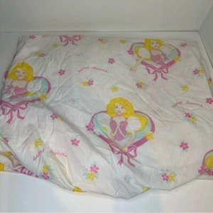 Vintage 1990s Barbie Sweet Dreams twin sheet by Dan River - Picture 1 of 15