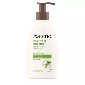 Aveeno Positively Radiant Brightening Facial Cleanser for Sensitive Skin, Target - Picture 1 of 7