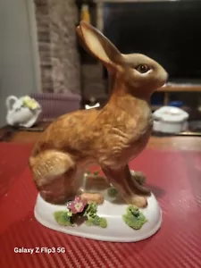 Vintage Crown Staffordshire Jack Rabbit Bone China Figurine 16cm- B.Linley Adams - Picture 1 of 15