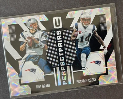 2017 Panini Unparalleled Perfect Pairs #5 Brandin Cooks Tom Brady - NM-MT - Image 1 of 4