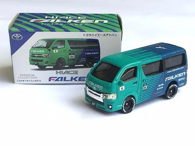 1: 64 丰田 Hiace Falken 压铸相同 Tomica 风火轮尺寸 - 全新带盒 — 第 1/4 张图片