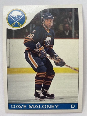 1985-86 Topps Hockey #89 Dave Maloney - Buffalo Sabres - Image 1 of 2