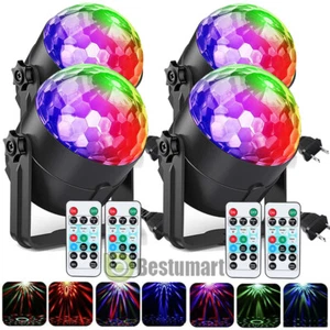 2/4x Sound Activated Disco Party Light & Remote Control Dj Club RGB Strobe Light - Picture 1 of 22