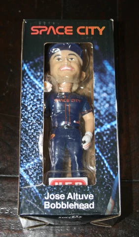 JOSE ALTUVE Space City MLB  Houston Astros BOBBLEHEAD Figure HEB New In Box Cover