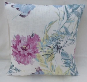 Laura Ashley Designer Cushion Cover COSMOS Off White GREY GREEN Various Sizes - Picture 1 of 2