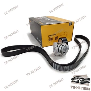 OEM CON Belt&Tensioner For BMW 528i X3 F10 F25 L6 3.0L 11287628658 + 11287582761 - Picture 1 of 1