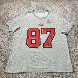 Nike Tampa Bay Buccaneers #87 Rob Gronkowski jersey T shirt Size XXL Super Bowl - Picture 1 of 9
