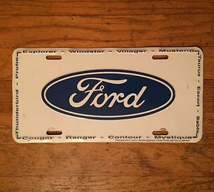 VTG 70s FORD SHELBY MUSTANG OFFICIAL LICENSE VANITY PLATE INSERT - Picture 1 of 8