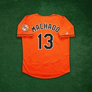 Manny Machado Baltimore Orioles Men's Alternate Orange Jersey w/ Team Patch - Picture 1 of 5