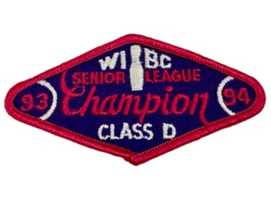 WIBC Senior League Champion Class D 1993-94 American Bowling Congress Patch - Picture 1 of 5