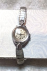 Catena Wind Up Watch 17 Jewels Silver Bracelet Band Incabloc For Parts Or Repair