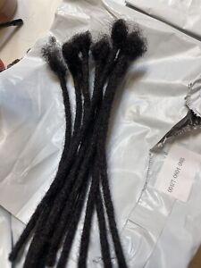 lot of 100 piece 0.4 size Dreadlocks Extensions Real human hair! bundle.