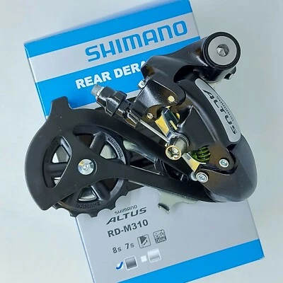 Original Shimano Altus Schaltwerk M310 7 8-Gang Mech Bolze auf direkter Montage - Bild 1 von 4