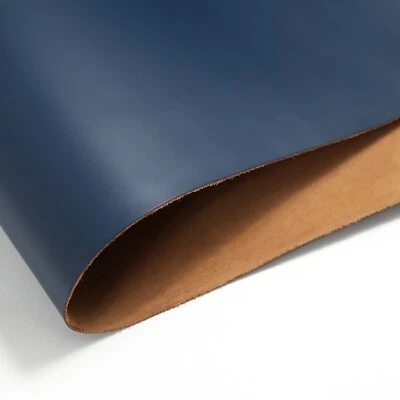 Navy Blue Italian Leather Sheets 4.5-5oz Pigmented Top Grain Cowhide Pre-Cut - Image 1 of 4
