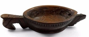 Vintage rare traditional Indian collectible wooden kharal opium pot. G62-101 - Picture 1 of 9