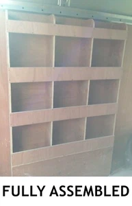 Peugeot Boxer Wheel Arch Van Shelving Racking Plywood System Tool Storage Unit - Picture 1 of 12