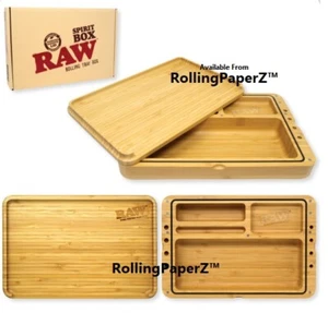 NEW! RAW™ Rolling Papers SPIRIT BOX Rolling Tray/Magnetic Rubber sealed Storage - Picture 1 of 3