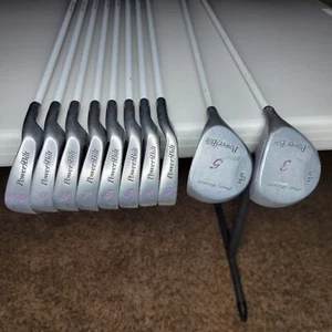PowerBilt H&B Pro Sonic Oversize Iron Set 3-PW 3, 5 Woods RH L-Flex Graphite - Picture 1 of 12