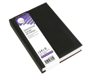 Daler-Rowney Simply Sketchbook - 4in x 6in Hardbound Sketchbook - 110-Page Black - Picture 1 of 4
