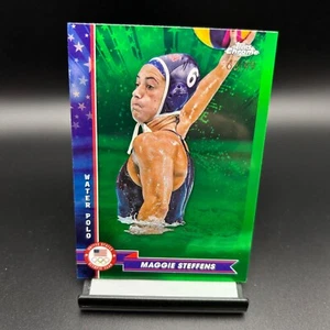 2024 Topps Chrome USA Olympics #8 Maggie Steffens Green Refractor /99 Water Polo - Picture 1 of 2
