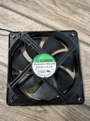 Working SUNON EEC0252B1-0000-A99 24V 5W 12CM 12025   Inverter Cooling Fan - Image 1 of 2