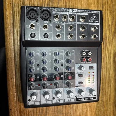 Behringer Xenyx 802 Mixing Console See Description For PSU - Image 1 of 2