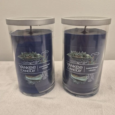 Yankee Candle Signature Lakefront Lodge Medium Pillar Candles - Image 1 of 4