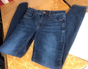 EVERFLEX Maurices Dark High Rise Skinny Comfort Stretch Jeans Womens 2 L Long - Picture 1 of 13