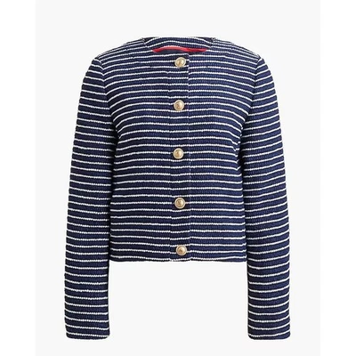 J Crew Navy Tweed Lady Jacket NWT  - Image 1 of 4