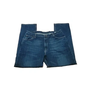 Wrangler Jeans Men's 40x30 Relaxed Blue Denim Dark Wash 97FXWXD - Picture 1 of 6