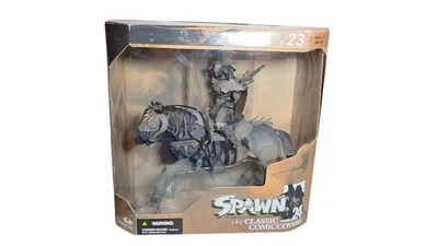 Spawn Dark Ages Series 24 Black Knight Battlehorse & Ax Deluxe Set McFarlane - Image 1 of 3