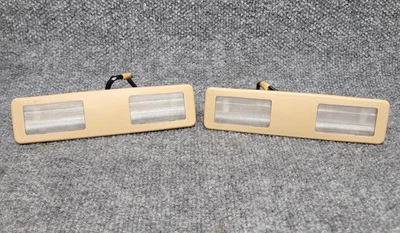 2001 BMW 740 iL козырек от солнца внутренние фары желтовато-коричневый пара OEM - Изображение 1 из 4