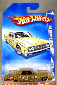 2009 Hot Wheels #140 Rebel Rides '64 LINCOLN CONTINENTAL Gold w/Chrome OH5 Spoke - Picture 1 of 5