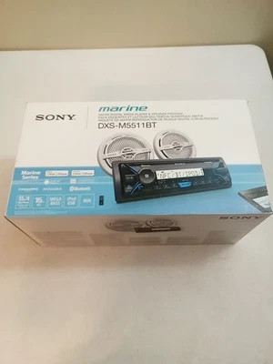 Sony DXS-M5511BT Digital Marino Bluetooth Estéreo y Altavoces de Doble Cono de 6.5" Foto 1 de 4